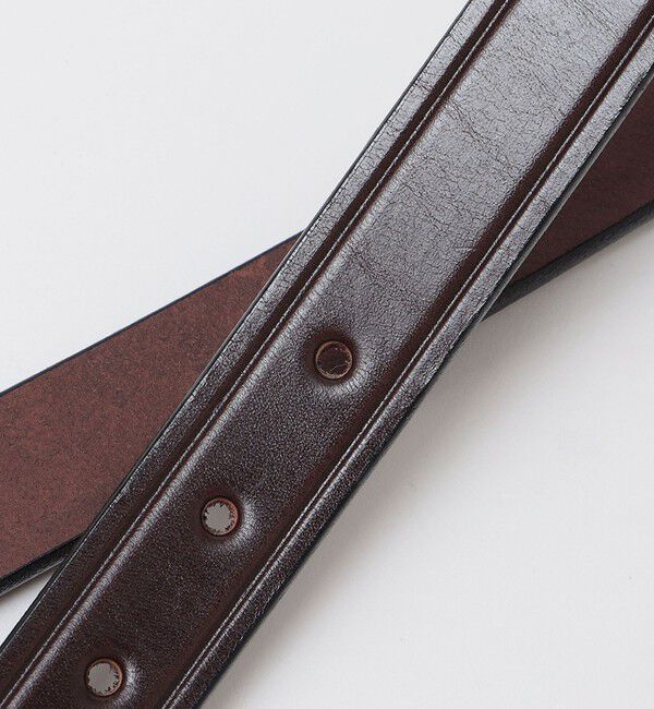 SHIPS「TORY LEATHER: 3PIECE SILVER BUCKLE」|ベルト|