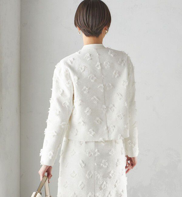 SHIPS for women「IFANSI ノーカラー ジャケット（セレモニー対応可）」|ノーカラージャケット|