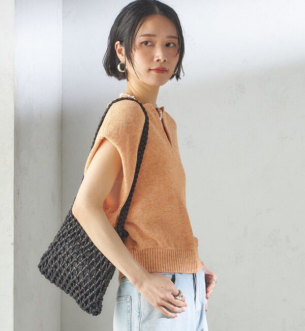 SHIPS for women「〈手洗い可能〉ポリエステル 麻 スキッパー プルオーバー」|プルオーバー|