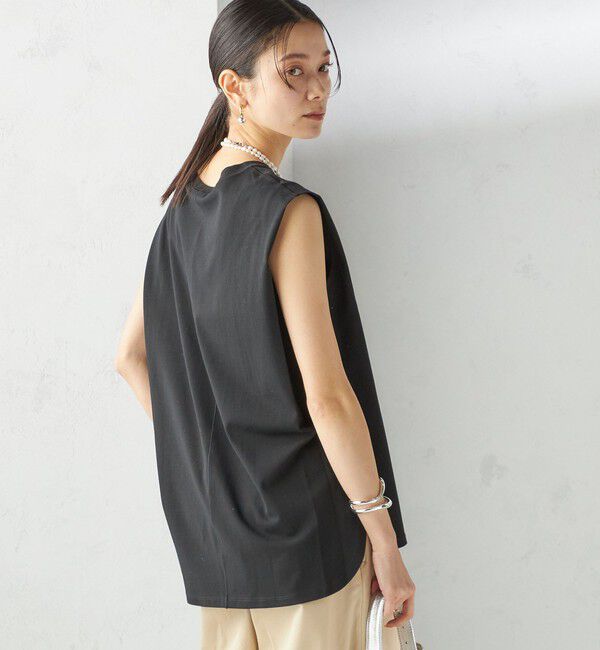 SHIPS for women「〈接触冷感〉ポンチ ノースリーブ プルオーバー」|Tシャツ・カットソー|