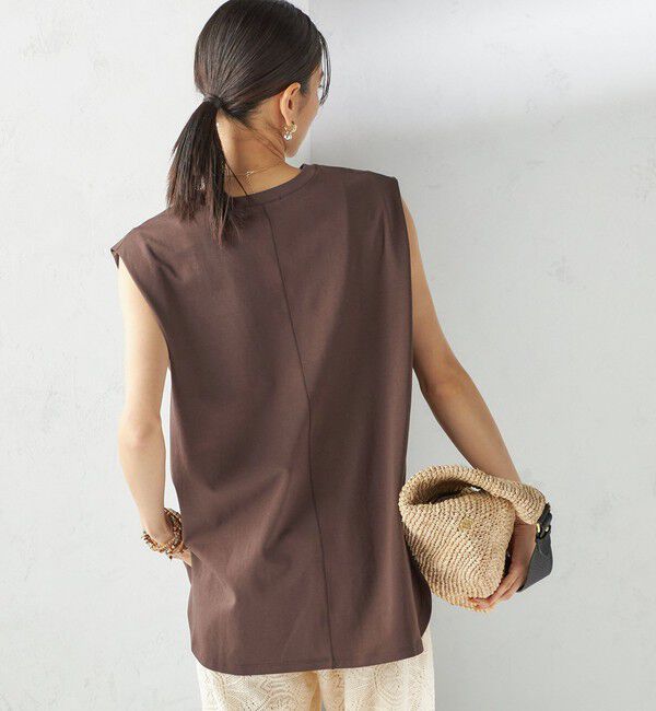 SHIPS for women「〈接触冷感〉ポンチ ノースリーブ プルオーバー」|Tシャツ・カットソー|