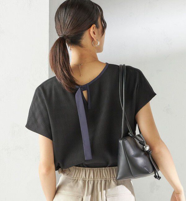 SHIPS for women「〈手洗い可能〉ウェーブ プリーツ 前後 2WAY ブラウス」|シャツ・ブラウス|