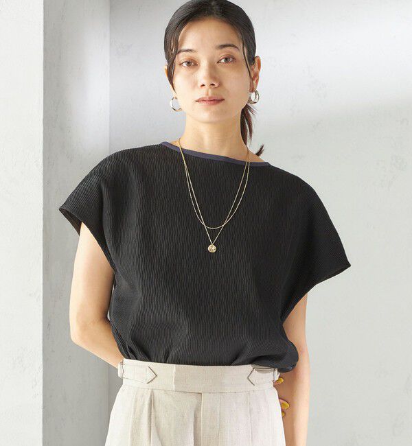 SHIPS for women「〈手洗い可能〉ウェーブ プリーツ 前後 2WAY ブラウス」|シャツ・ブラウス|