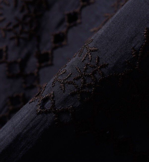 SHIPS any「《一部追加予約》SHIPS any:〈手洗い可能〉エンブロイダリー レース シアー フレンチスリーブ シャツ」|シャツ・ブラウス|