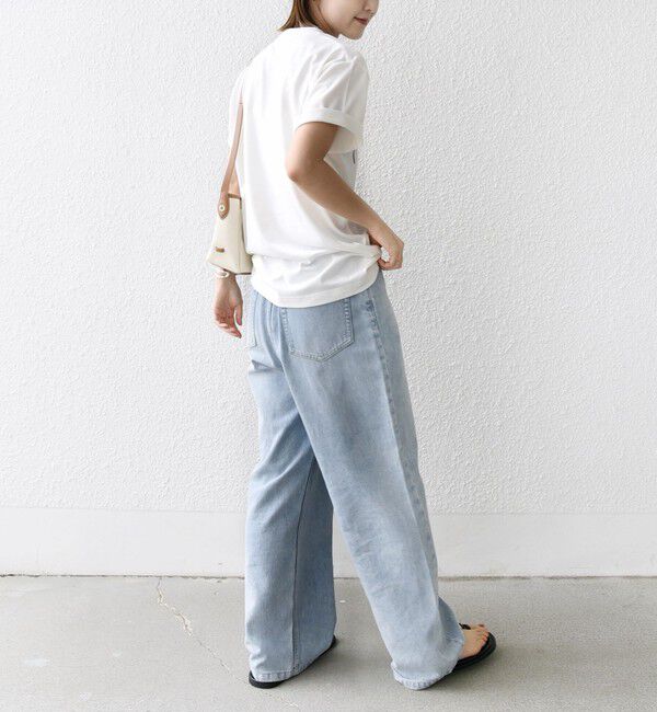 SHIPS for women「【WEB限定】コットン 天竺 ロゴ プリント TEE」|Tシャツ・カットソー|