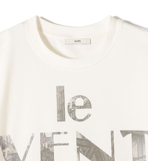 SHIPS for women「【WEB限定】コットン 天竺 ロゴ プリント TEE」|Tシャツ・カットソー|