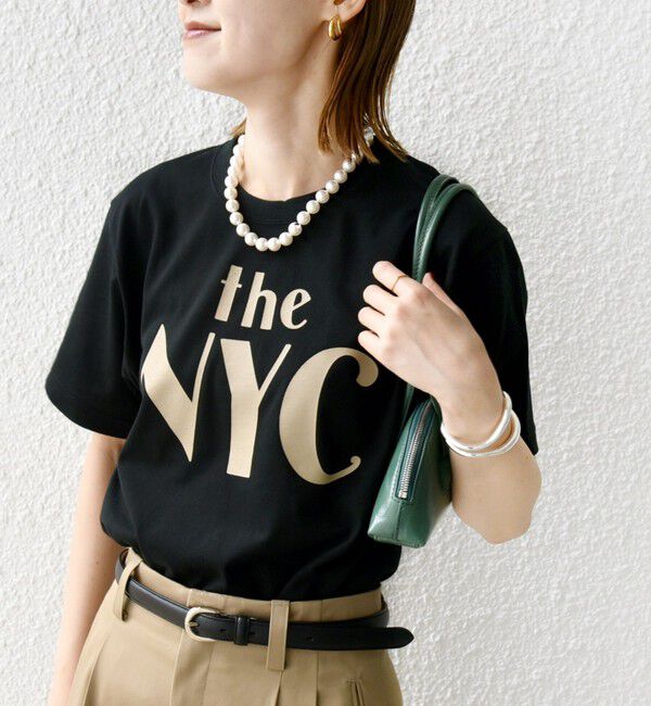 SHIPS for women「【WEB限定】コットン 天竺 ロゴ プリント TEE」|Tシャツ・カットソー|