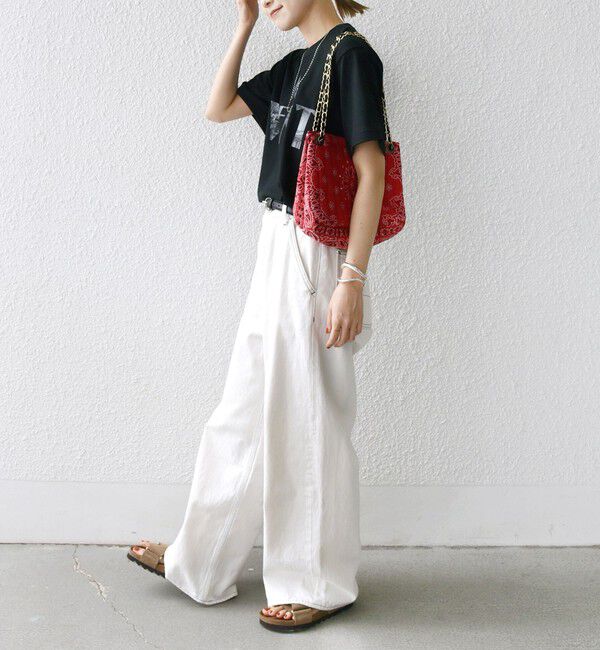 SHIPS for women「【WEB限定】コットン 天竺 ロゴ プリント TEE」|Tシャツ・カットソー|