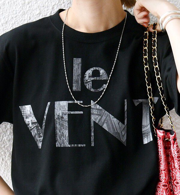 SHIPS for women「【WEB限定】コットン 天竺 ロゴ プリント TEE」|Tシャツ・カットソー|