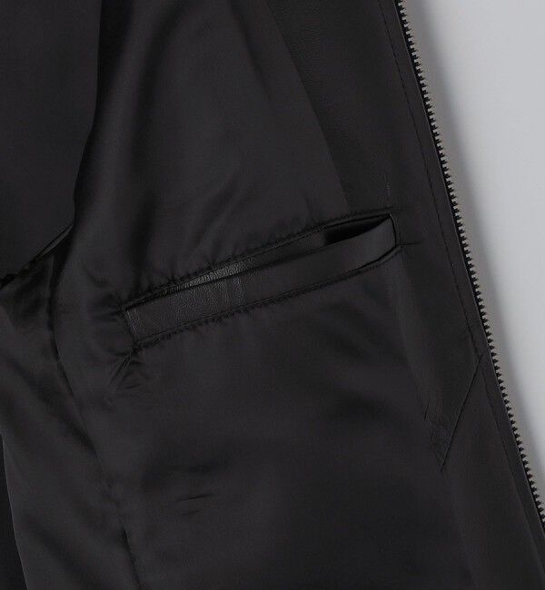 SHIPS「SHIPS: ラムレザー シングル ライダース ジャケット 25FW」|その他|