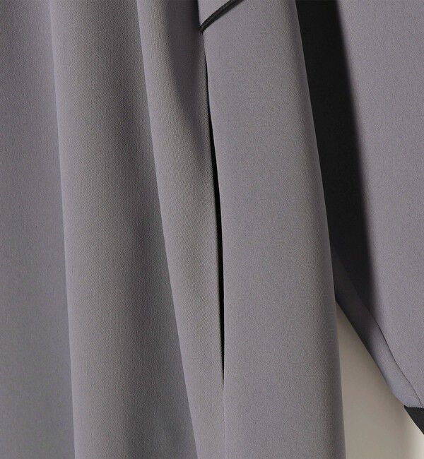 SHIPS for women「〈洗濯機可能〉ライト ダブルクロス バックフリル Aライン ワンピース（セレモニー対応可）」|ワンピース|