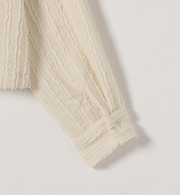 SHIPS any「SHIPS any:〈洗濯機可能〉ウェーブ ジャカード ドロスト シャツ」|シャツ・ブラウス|