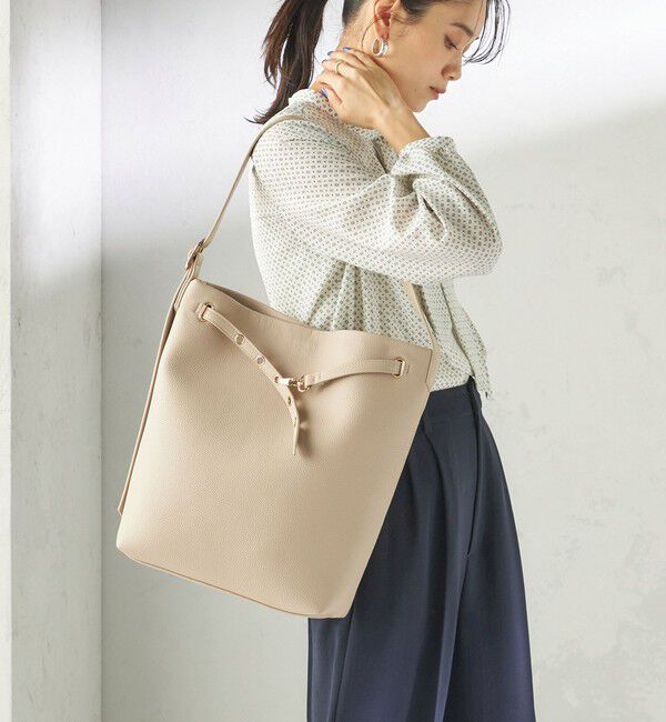 SHIPS for women「【WEB限定】ハトメ ベルト ワンショルダー バッグ M」|トートバッグ|