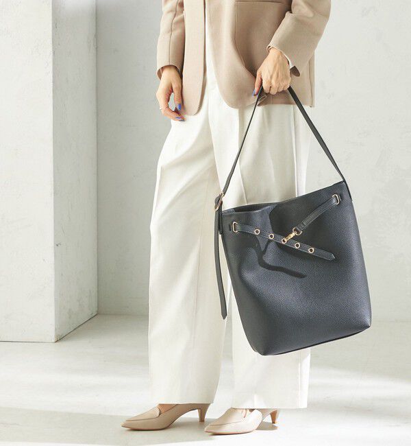 SHIPS for women「【WEB限定】ハトメ ベルト ワンショルダー バッグ M」|トートバッグ|