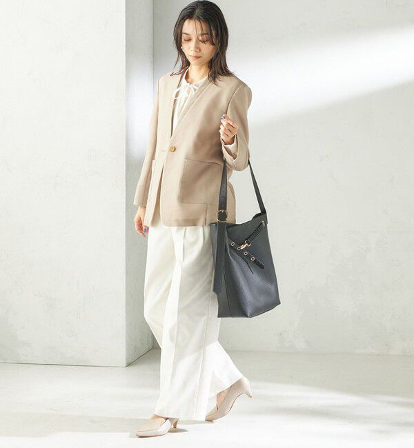 SHIPS for women「【WEB限定】ハトメ ベルト ワンショルダー バッグ M」|トートバッグ|