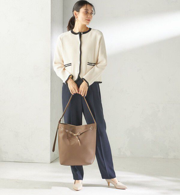 SHIPS for women「【WEB限定】ハトメ ベルト ワンショルダー バッグ M」|トートバッグ|