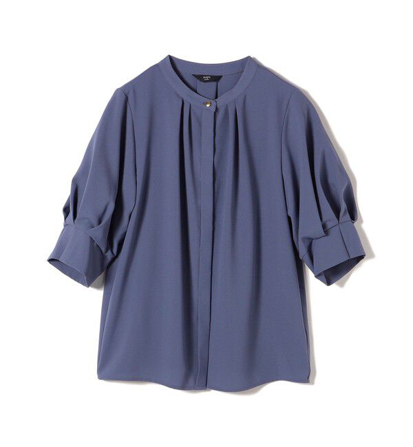 SHIPS Colors 「《予約》SHIPS Colors:〈洗濯機可能〉ジョーゼット タック スリーブ ブラウス◆」|シャツ・ブラウス|