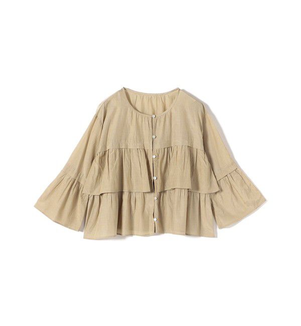 SHIPS Colors 「SHIPS Colors:〈手洗い可能〉コットン キュプラ ティアード 羽織り シャツ」|シャツ・ブラウス|