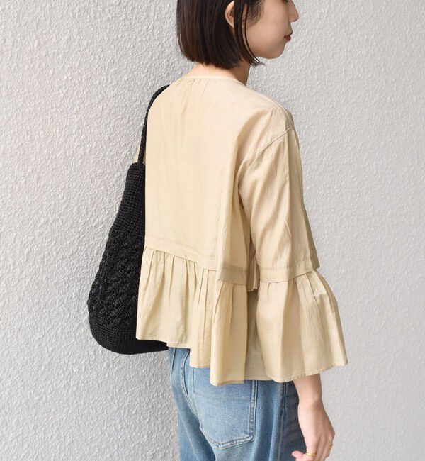 SHIPS Colors 「SHIPS Colors:〈手洗い可能〉コットン キュプラ ティアード 羽織り シャツ」|シャツ・ブラウス|