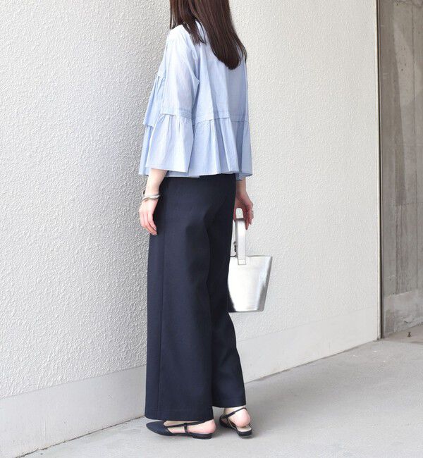 SHIPS Colors 「SHIPS Colors:〈手洗い可能〉コットン キュプラ ティアード 羽織り シャツ」|シャツ・ブラウス|