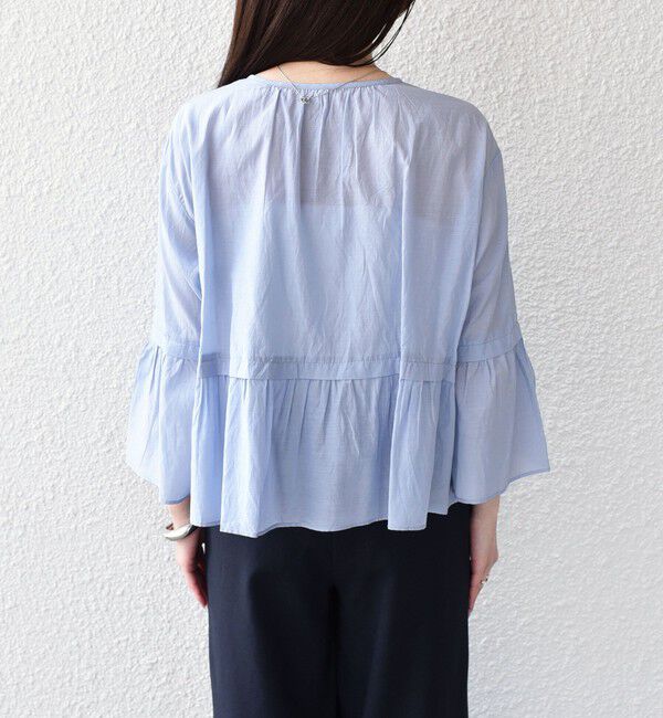 SHIPS Colors 「SHIPS Colors:〈手洗い可能〉コットン キュプラ ティアード 羽織り シャツ」|シャツ・ブラウス|