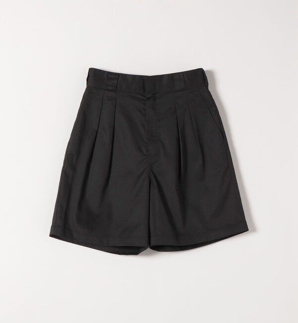 SHIPS any「DICKIES:〈洗濯機可能〉ツイル ツータック ショート パンツ」|その他|ブラック