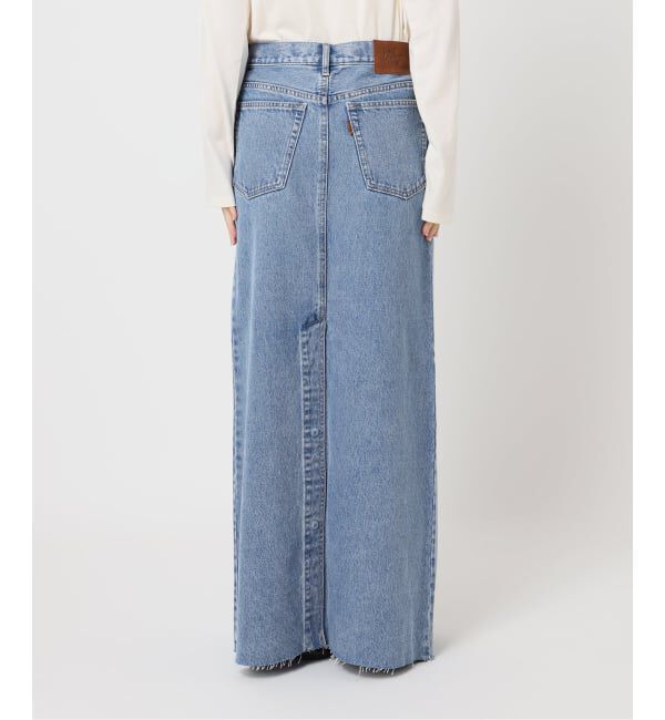 OUTDOOR PRODUCTS Usual Things「追加3 ULTデニムスリットリーンスカート」|スカート|