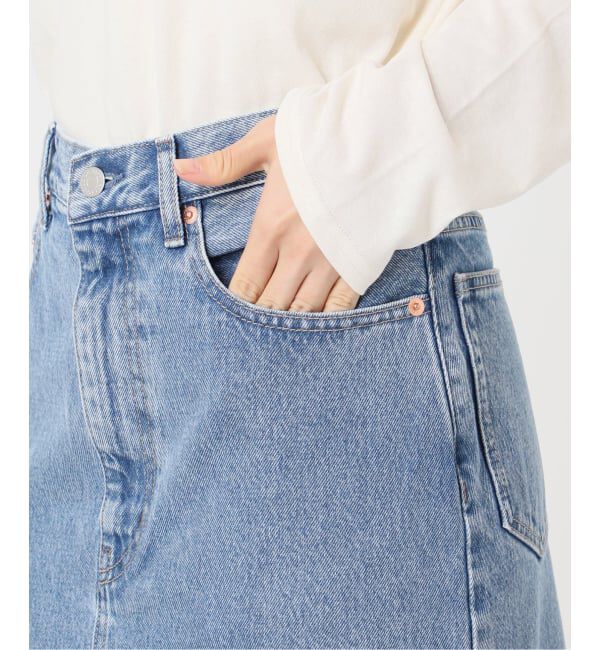 OUTDOOR PRODUCTS Usual Things「追加3 ULTデニムスリットリーンスカート」|スカート|