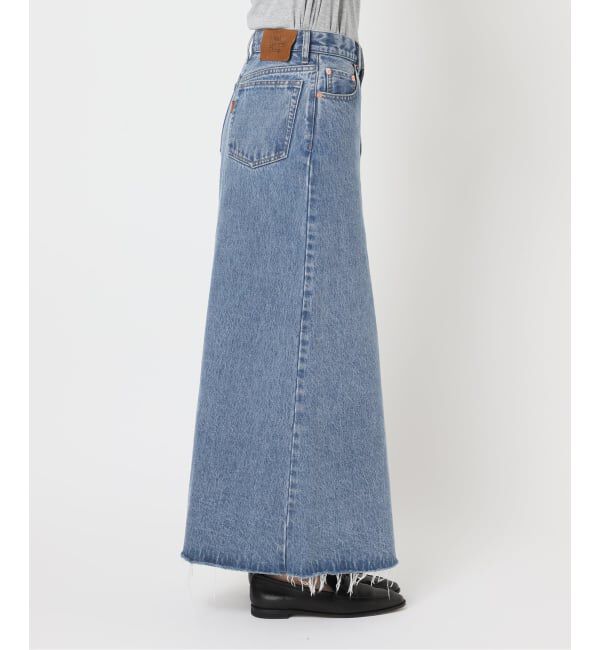 OUTDOOR PRODUCTS Usual Things「追加3 ULTデニムスリットリーンスカート」|スカート|