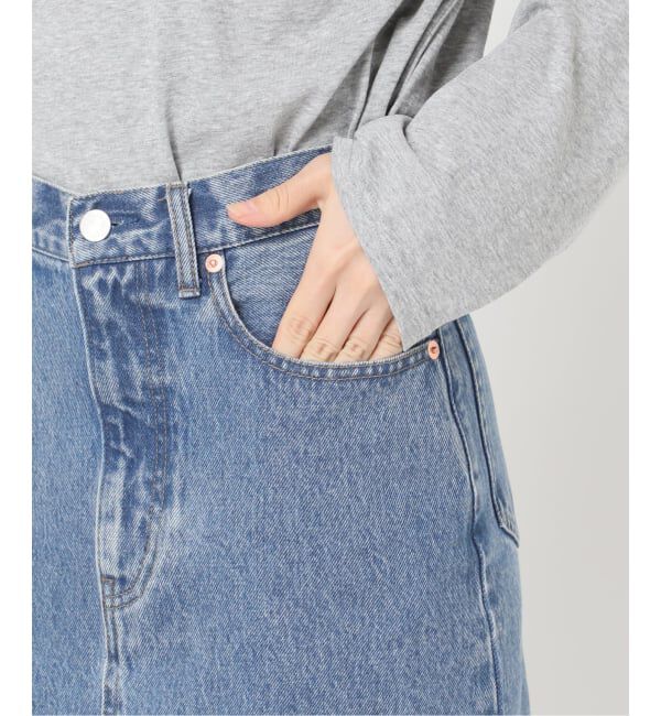 OUTDOOR PRODUCTS Usual Things「追加3 ULTデニムスリットリーンスカート」|スカート|