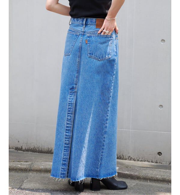 OUTDOOR PRODUCTS Usual Things「追加3 ULTデニムスリットリーンスカート」|スカート|