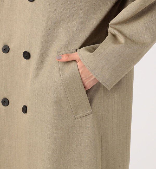 GALERIE VIE「ウールギャバジンスタンドカラー トレンチコート」|ダッフルコート|