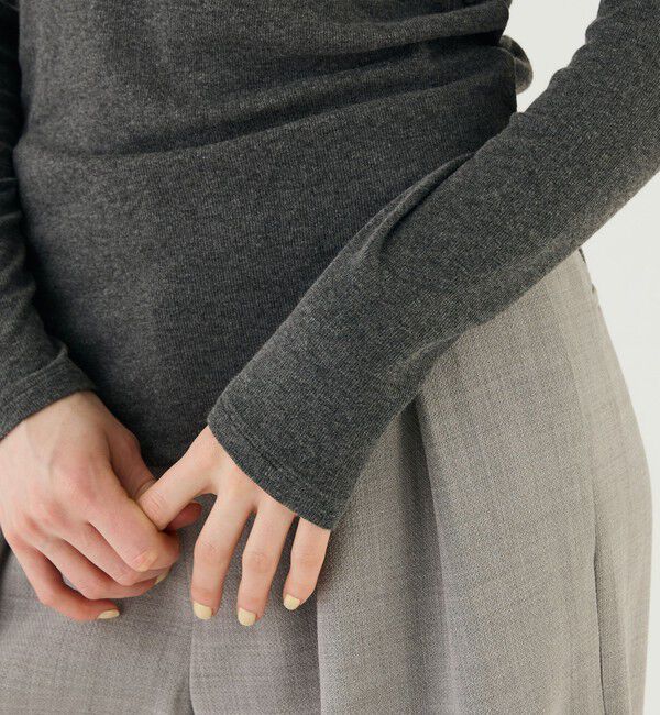 GALERIE VIE「レーヨンカシミヤジャージー ハイネックプルオーバー」|Tシャツ・カットソー|