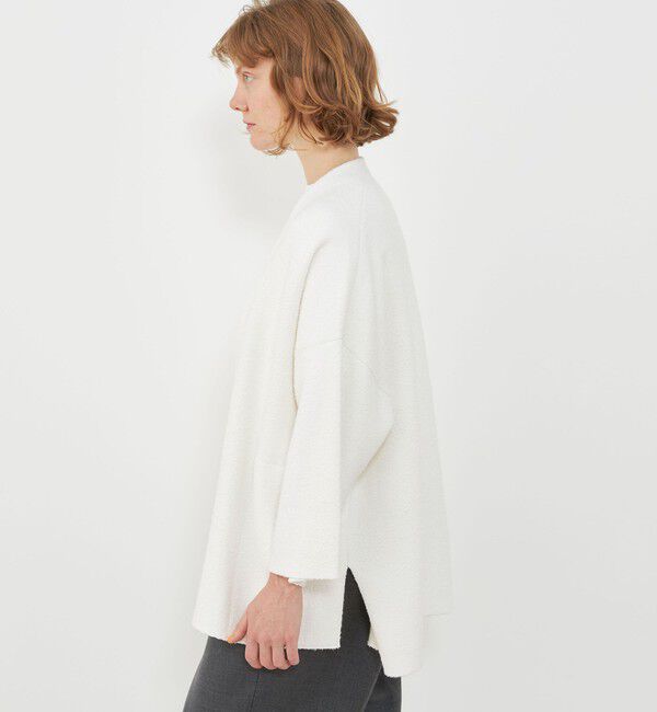 GALERIE VIE「ブークレダブルフェイス カラーレスジャケット」|ノーカラージャケット|