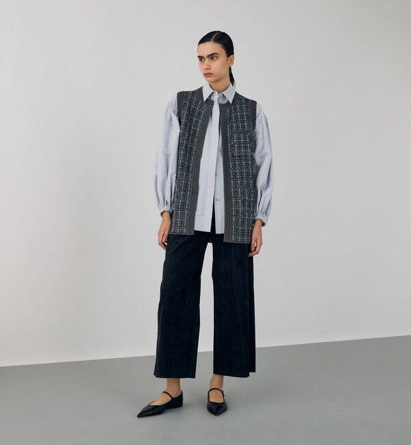 DES PRES「タックパターン フロントオープンジレ」|ベスト・ジレ|