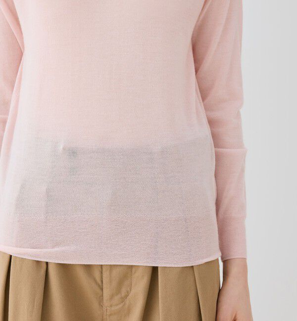 GALERIE VIE「 ウーステッドカシミヤ クルーネックプルオーバー」|ニット・セーター|