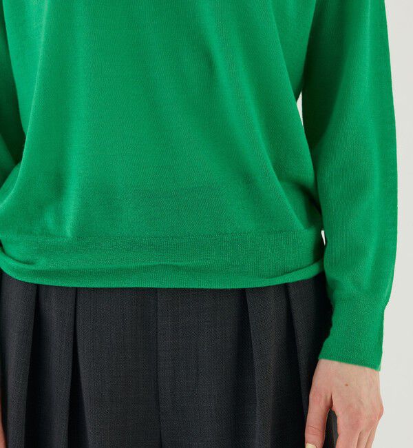 GALERIE VIE「 ウーステッドカシミヤ クルーネックプルオーバー」|ニット・セーター|