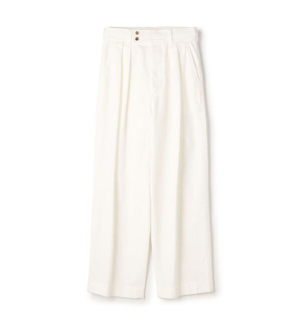 GALERIE VIE「ノンマーセライズドコットン アーミースラックス」|その他|11 ホワイト