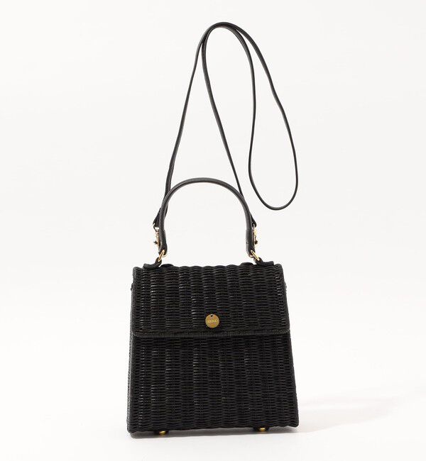 SOULEIADO「SOULEIADO ラタン スクエアバッグ」|かごバッグ|