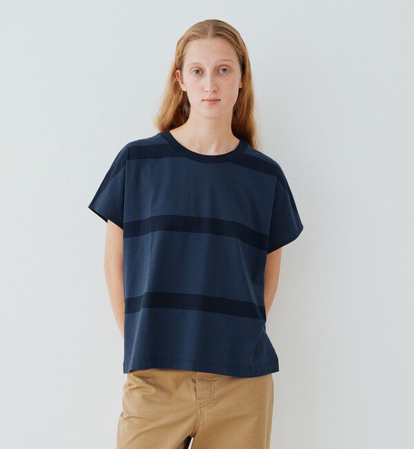 GALERIE VIE「ファインコットン ワイドクルーネックプルオーバー」|Tシャツ・カットソー|