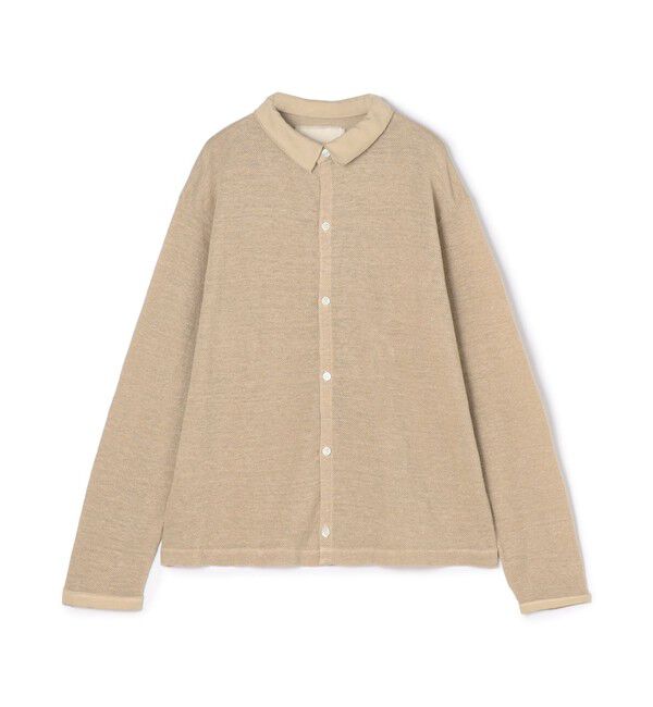 TOMORROWLAND GOODS「【別注】Ｖ::room ヘンプピケ ポロカラーシャツ」|シャツ・ブラウス|51 ベージュ