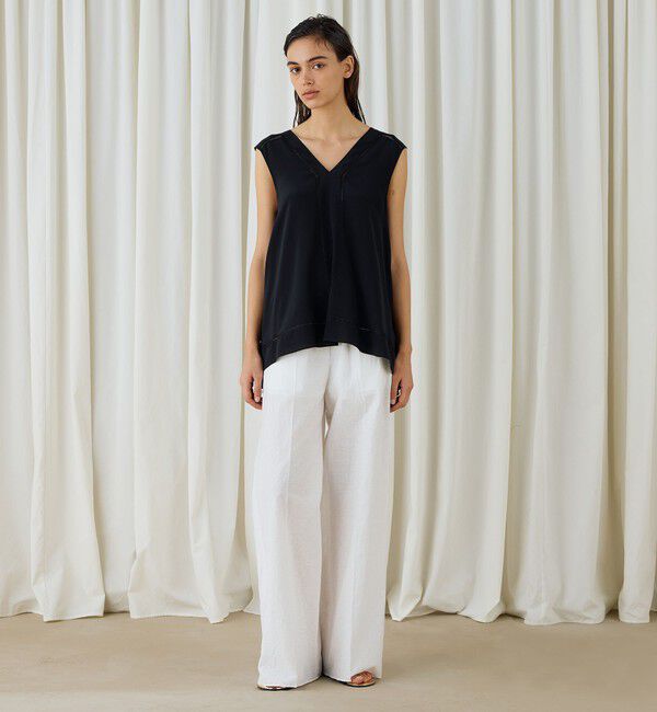 DES PRES「エッジンレース スカーフラインブラウス」|シャツ・ブラウス|