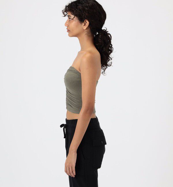 JAMES PERSE「コットンポリエステルジャージー シャーリングチューブトップ WMTP3234」|チューブトップ|