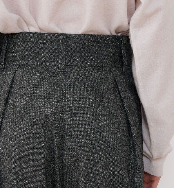 GALERIE VIE「モノフラノ ワンサイドタックスラックス」|スラックス|