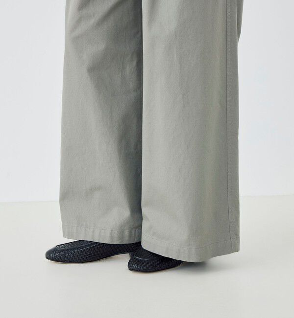 GALERIE VIE「ノンマーセライズドコットン タックワイドパンツ」|その他|