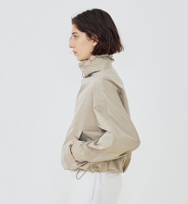 GALERIE VIE「メモリータフタ ハイネックショートブルゾン」|ブルゾン・スタジャン|