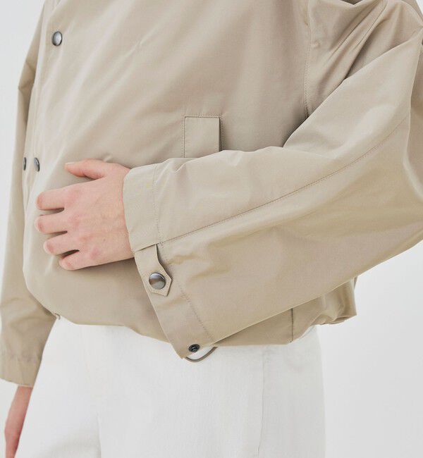 GALERIE VIE「メモリータフタ ハイネックショートブルゾン」|ブルゾン・スタジャン|