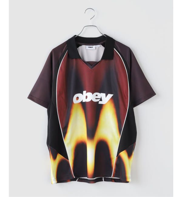 JOINT WORKS「OBEY / オベイ BLURRED SOCCER JERSEY」|Tシャツ・カットソー|レッド