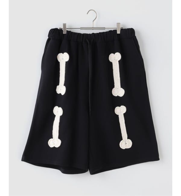 JOINT WORKS「DISCOVERED / ディスカバード BONE CROCHET SWEAT SHORTS」|その他|ブラック