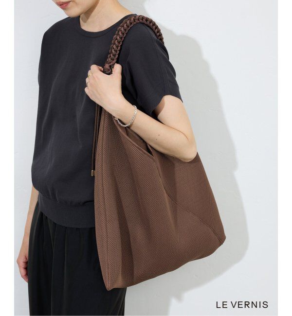 SLOBE IENA「《WEB限定/追加》LE VERNIS パラコードハンドルメッシュバック 235-211505」|ショルダー・メッセンジャー|